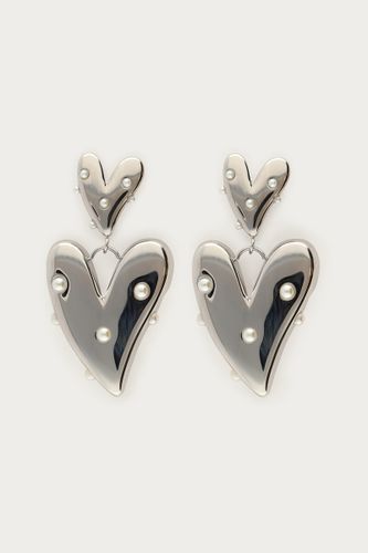 Boucles d'oreilles avec cœur et perles fantaisie | - My jewellery - Modalova