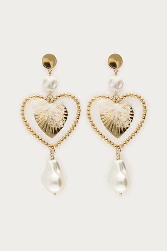 Boucles d'oreilles en forme de cœur avec perles fantaisie | - My jewellery - Modalova