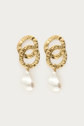 Boucles d'oreilles ovales avec perles fantaisie | - My jewellery - Modalova