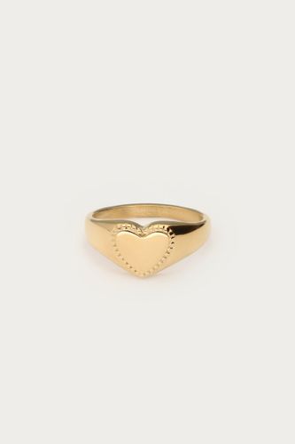 Chevalière avec petit cœur | - My jewellery - Modalova