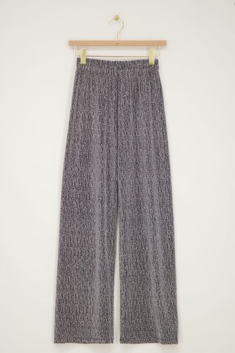 Pantalon large couleur avec strass | - My jewellery - Modalova