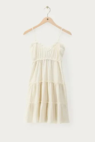 Robe blanche brodée | - My jewellery - Modalova