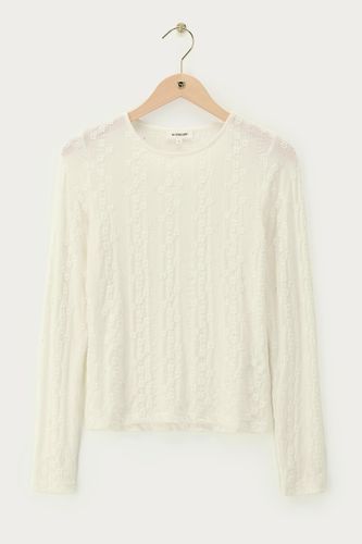 Top en dentelle blanche avec perles fantaisie | - My jewellery - Modalova