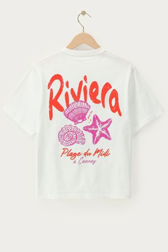 T-shirt avec imprimé 'Riviera' orange | - My jewellery - Modalova