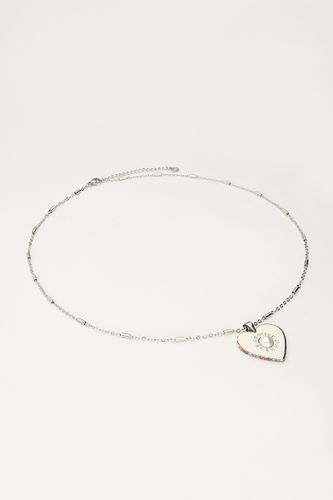 Collier avec un grand cœur et une perle fantaisie | - My jewellery - Modalova