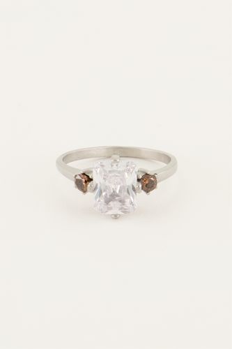 Bague tendance vintage à cristal transparent | - My jewellery - Modalova