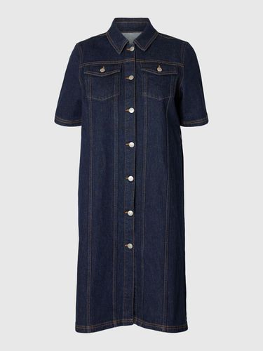 Manches Courtes Robe En Jean - Selected - Modalova