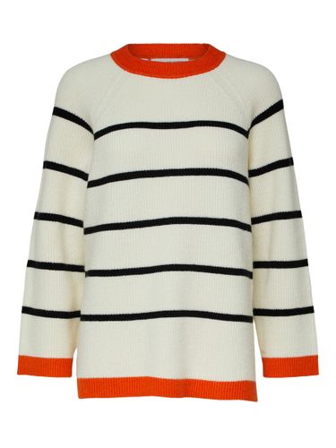 Rayé Pull En Maille - Selected - Modalova