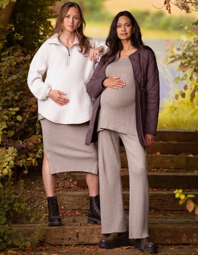 Rib Knit Co-ord Maternity Trouser | - Seraphine - Modalova