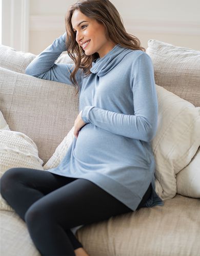 Col roulé grossesse et allaitement - Bleu - Seraphine - Modalova