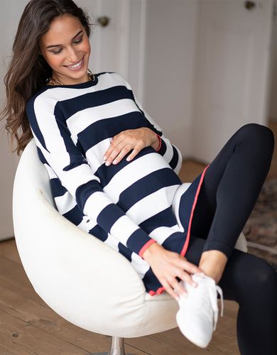 Bold Stripe Cotton Knit Maternity & Nursing Jumper | - Seraphine - Modalova