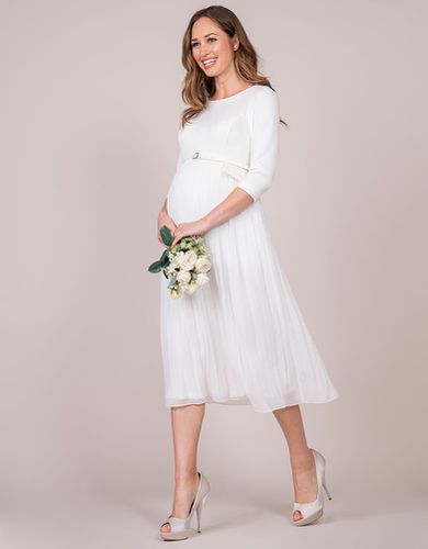 Pleated Maternity Midi Dress | - Seraphine - Modalova