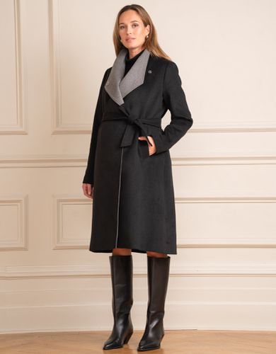 Wool Blend Wrap Maternity Coat | - Seraphine - Modalova