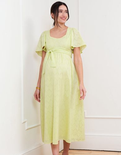 Cotton Broderie Maternity & Nursing Dress | - Seraphine - Modalova