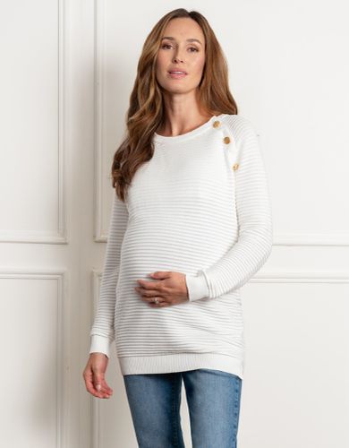 Ribbed Cotton Maternity & Nursing Jumper | - Seraphine - Modalova