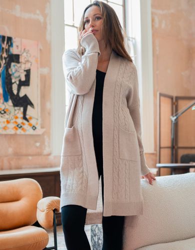 Cardigan de grossesse en laine mérinos | - Seraphine - Modalova