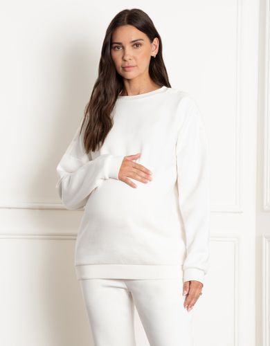 Oversized Maternity Jumper with Nursing Poppers | - Seraphine - Modalova