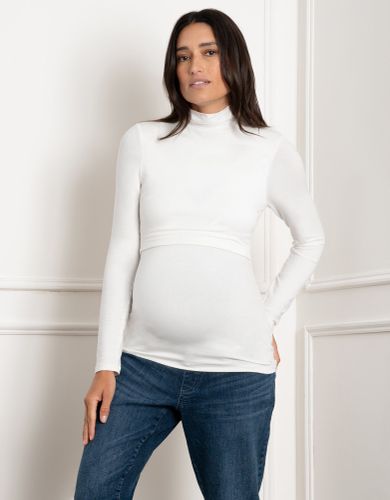 Lift-Up Long Sleeve Jersey Maternity & Nursing Layering Top | - Seraphine - Modalova