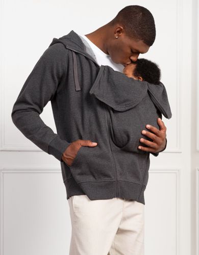 Men's Hoodie with Baby Pouch | - Seraphine - Modalova