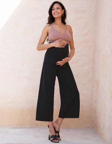 Pantalon palazzo Ponte di Roma style au-dessus du ventre grossesse | - Seraphine - Modalova