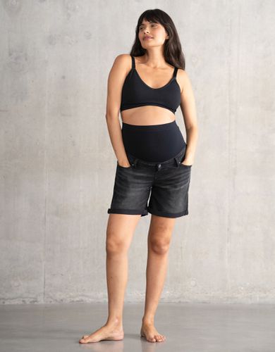 Stretch Denim Over Bump Maternity Shorts | - Seraphine - Modalova