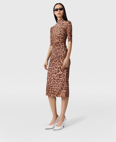 Leopard Mid-Rise Midi Skirt, , , Taille: S - Stella McCartney - Modalova