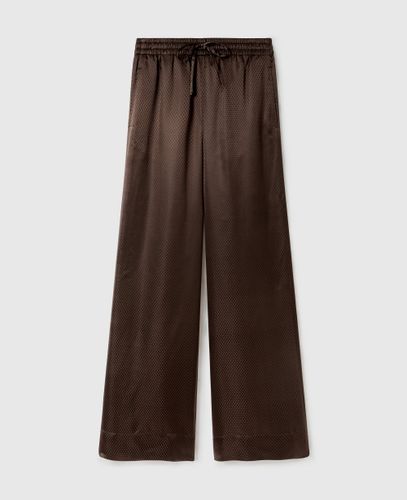 Pantalon en jacquard de soie avec étoile, , Taille: 42 - Stella McCartney - Modalova