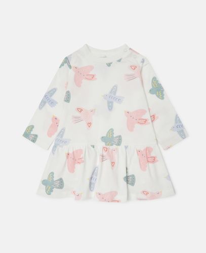 Robe a manches longues avec imprime colombes, , Taille: 6m - Stella McCartney - Modalova