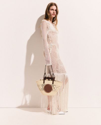 Robe longue a manches longues en crochet, , , Taille: S - Stella McCartney - Modalova