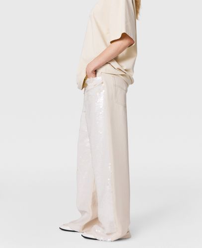 Jean ample a sequins opalescents, , Taille: 26 - Stella McCartney - Modalova