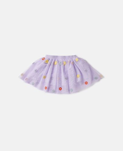 Jupe en tulle avec broderie florale, , Taille: 36m - Stella McCartney - Modalova