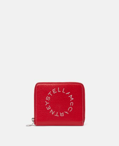 Petit portefeuille zippe a logo Stella, - Stella McCartney - Modalova
