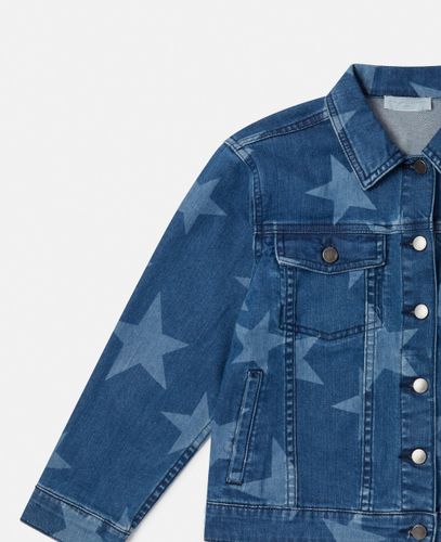 Veste en denim oversize a imprime etoile, , Taille: 5 - Stella McCartney - Modalova