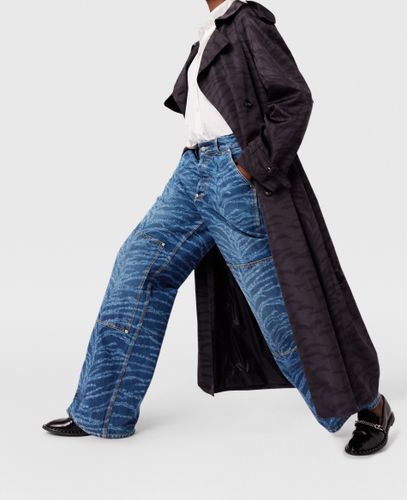 Trench coat imprime tigre avec ceinture, , , Taille: 38 - Stella McCartney - Modalova