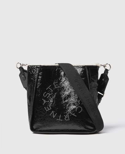 Sac verni craquelé à bandoulière Logo - Stella McCartney - Modalova