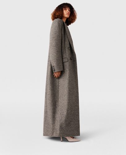 Manteau long croise en tweed, , , Taille: 38 - Stella McCartney - Modalova