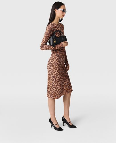 Leopard Long-Sleeve Midi Dress, , , Taille: XXS - Stella McCartney - Modalova