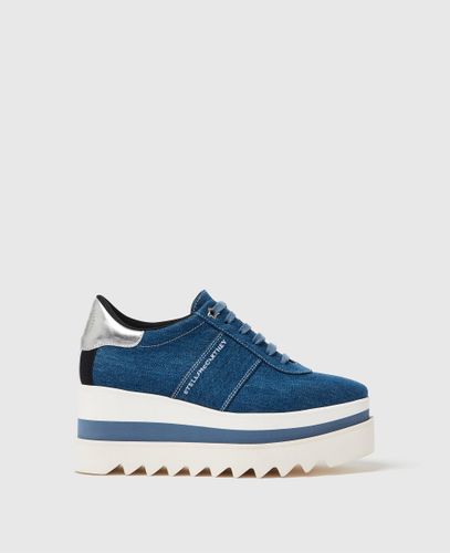 Baskets à plateforme en denim Sneak-Elyse, , Taille: 37 - Stella McCartney - Modalova