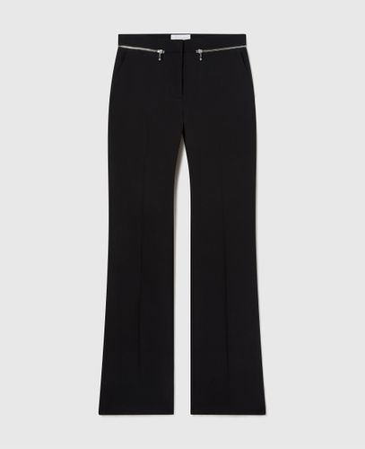 Pantalon droit avec détail zippé, , Taille: 34 - Stella McCartney - Modalova