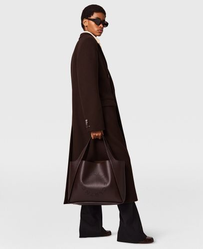 Manteau croisé en laine brossée, , Taille: 34 - Stella McCartney - Modalova