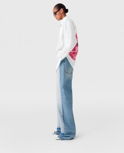 T shirt a empiecement imprime coquelicot, , , Taille: 42 - Stella McCartney - Modalova