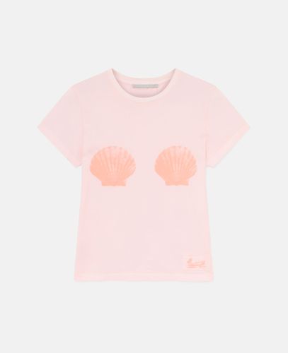 T shirt a col ras du cou coquillage, , Taille: L - Stella McCartney - Modalova
