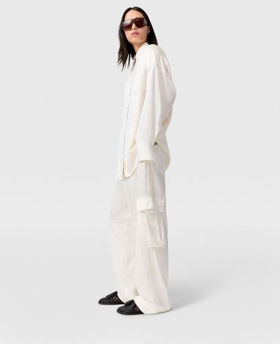 Pantalon cargo souple a empiecements en satin, , , Taille: 36 - Stella McCartney - Modalova