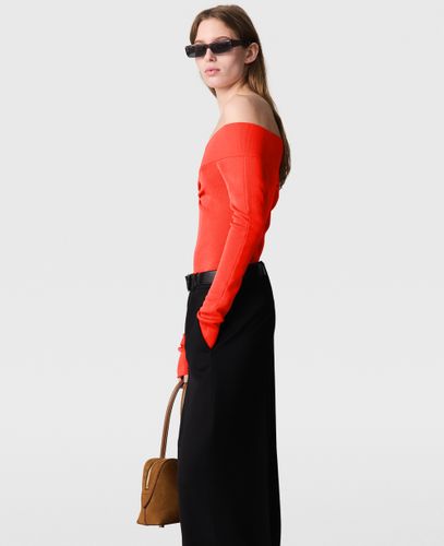 Haut a manches longues en mesh transparent, , , Taille: M - Stella McCartney - Modalova