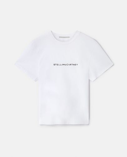 T shirt en coton oversize avec logo circulaire, , Taille: M - Stella McCartney - Modalova