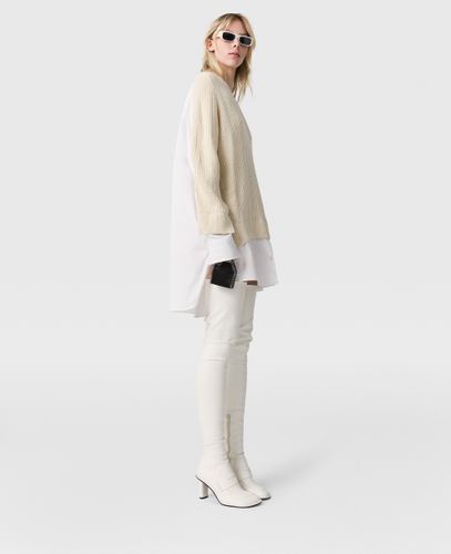 Pull chemise a col en V hybride, , , Taille: L - Stella McCartney - Modalova