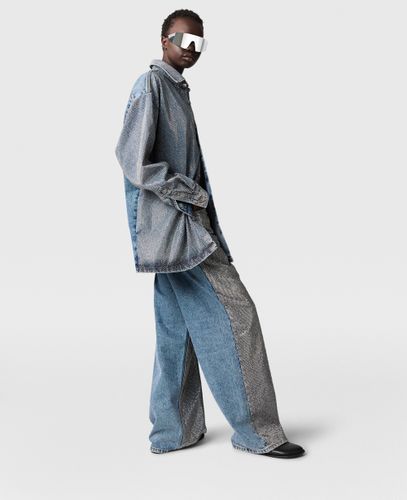 Chemise oversize en denim ornee de cristaux, , , Taille: S - Stella McCartney - Modalova