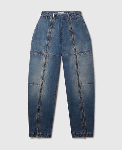 Jean Barrel avec détail zippé, , Taille: 25 - Stella McCartney - Modalova