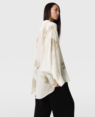 Chemise oversize transparente avec imprime colombe, , , Taille: 42 - Stella McCartney - Modalova