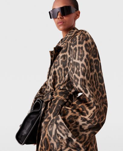 Trench coat ceinture leopard, , , Taille: 42 - Stella McCartney - Modalova
